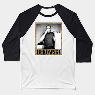 Charles Bukowski // Vintage Frame Baseball T-Shirt